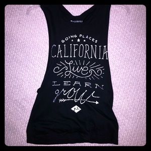 Black tank top